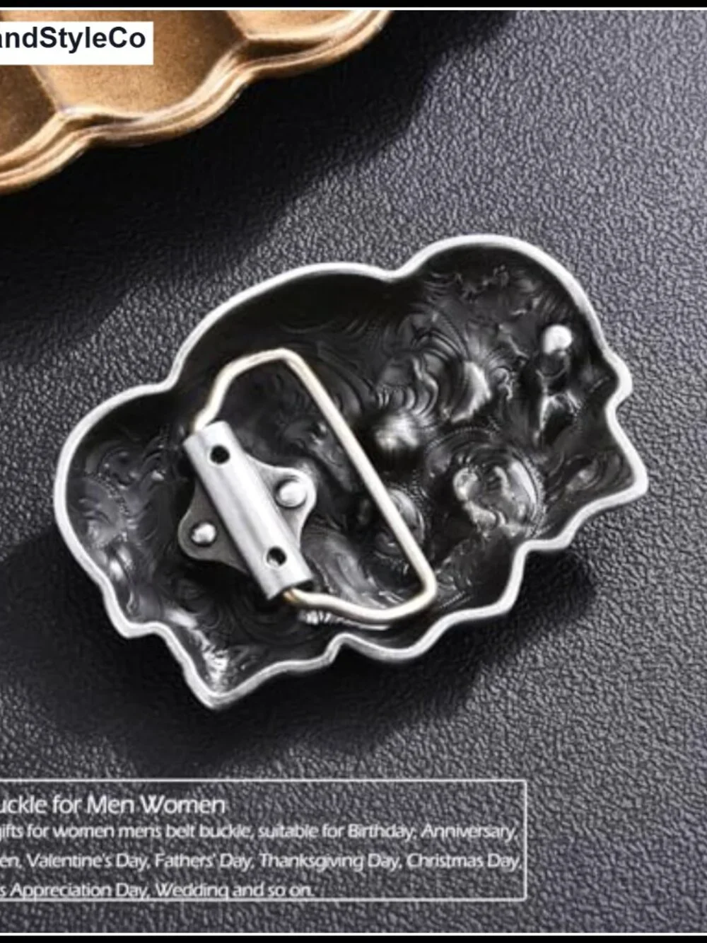 Western Bull Skull Belt Buckle Zinc Alloy Fits 1.5